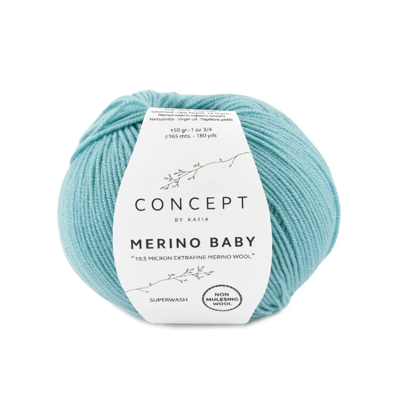 Katia Concept Merino Baby 074 Licht turkoois