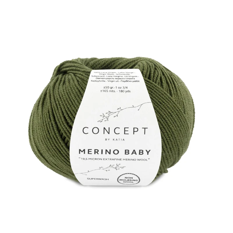 Katia Concept Merino Baby 026 Donkergroen