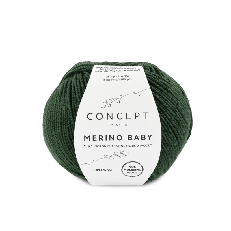 Katia Concept Merino Baby 085 Donkergroen