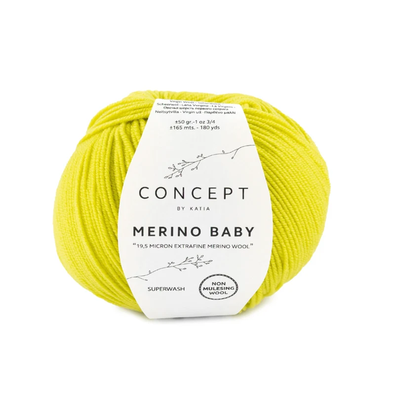 Katia Concept Merino Baby 154 Lichtgevend groen