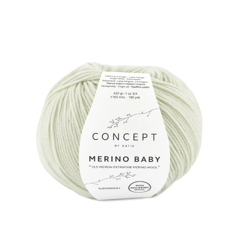 Katia Concept Merino Baby 155 Witachtig groen