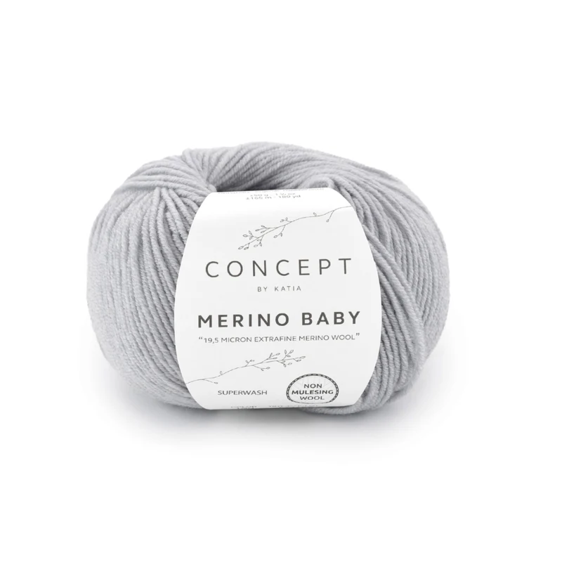 Katia Concept Merino Baby 160 Lichtgrijs
