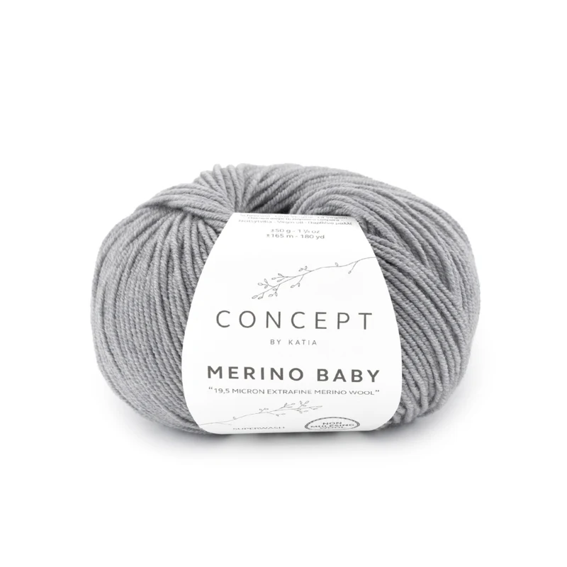 Katia Concept Merino Baby 161 Middengrijs