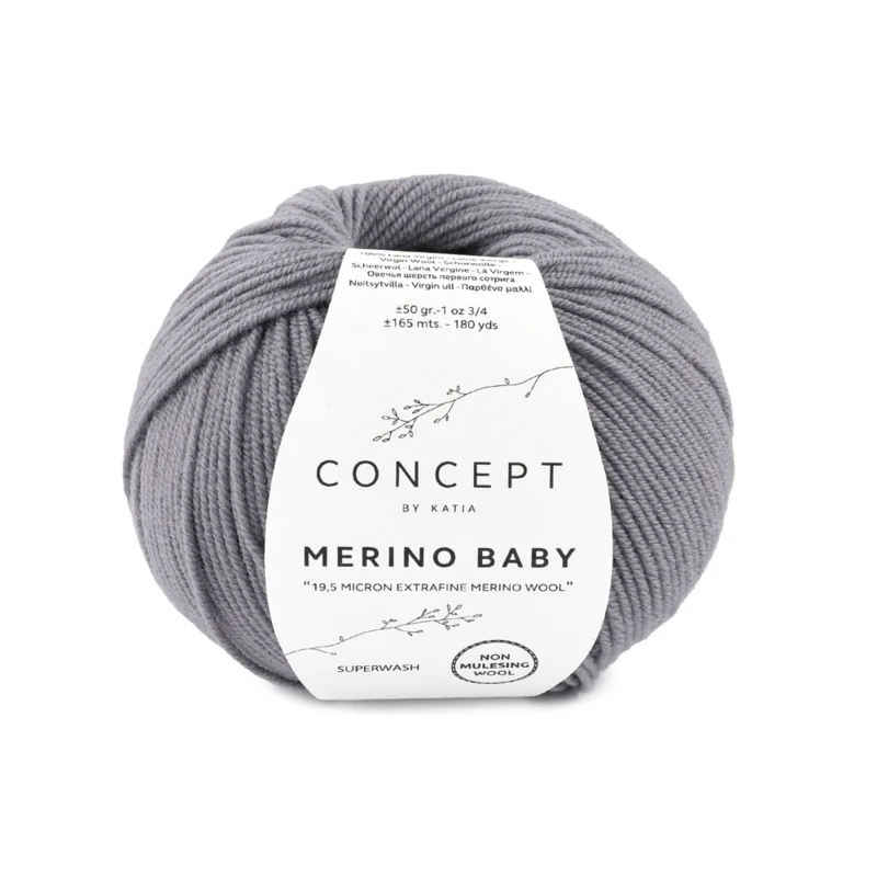 Katia Concept Merino Baby 025 Grijs