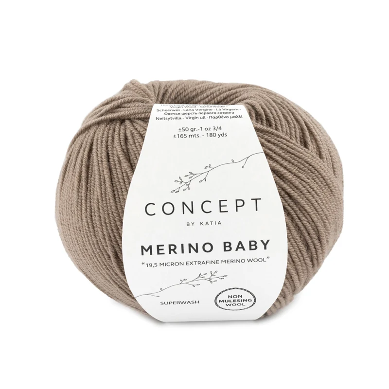 Katia Concept Merino Baby 042 Donkerbeige