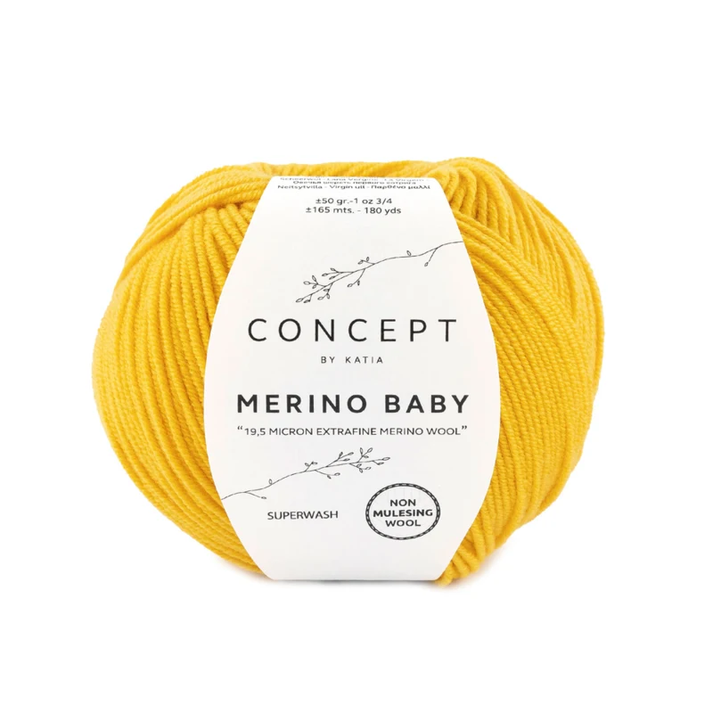 Katia Concept Merino Baby 153 Signaalgeel