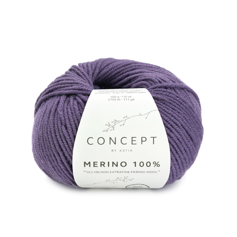 Katia Merino 100% 099 Donker violet