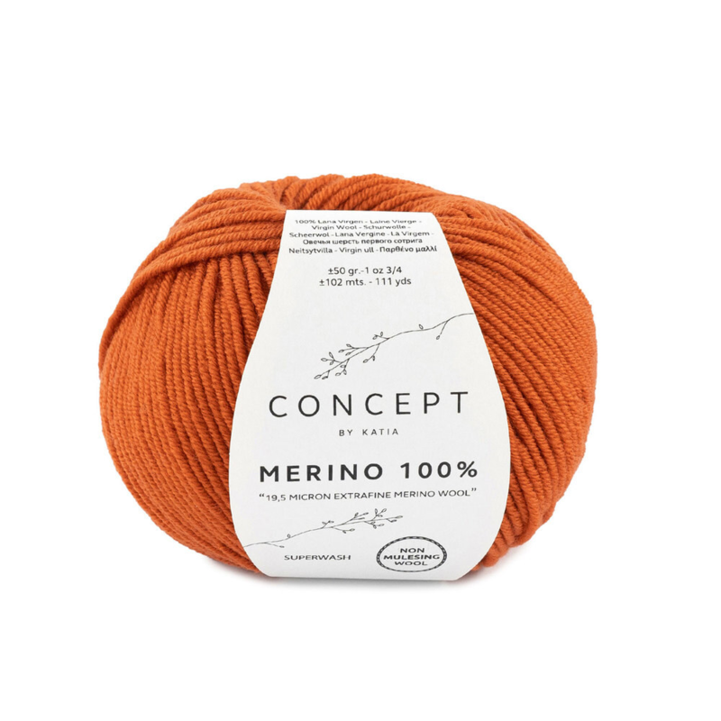 Katia Merino 100% 020 Diep oranje