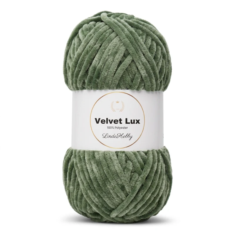LindeHobby Velvet Lux 49 Vergrijsd saliegroen
