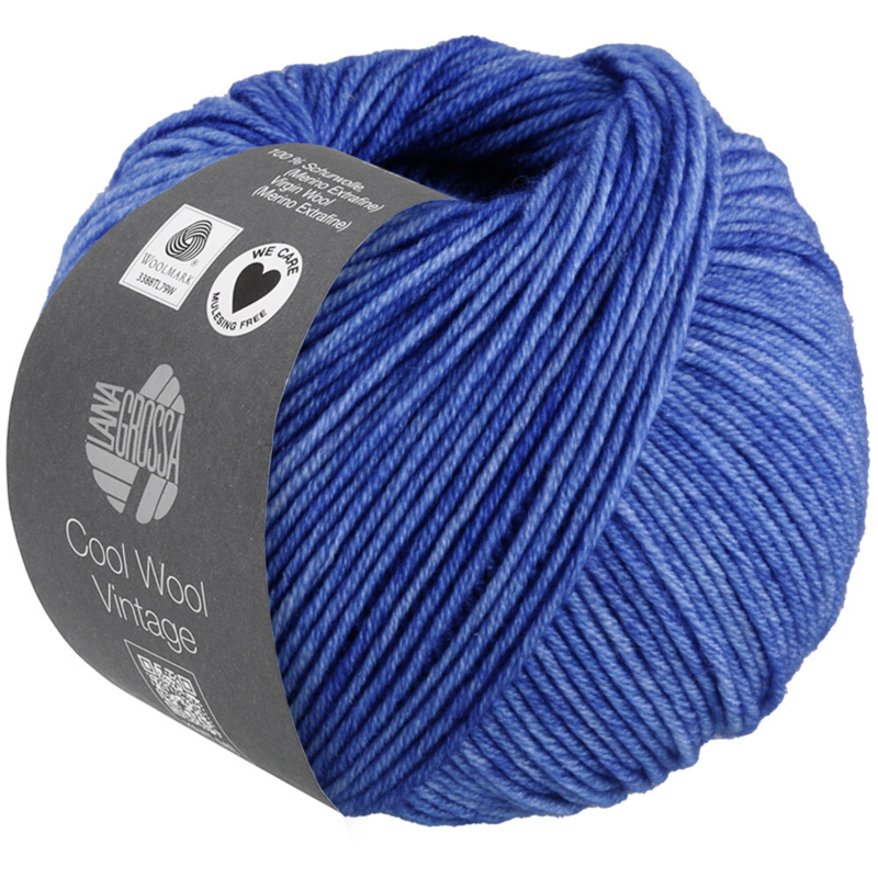 Lana Grossa Cool Wool Vintage 73 Blauw