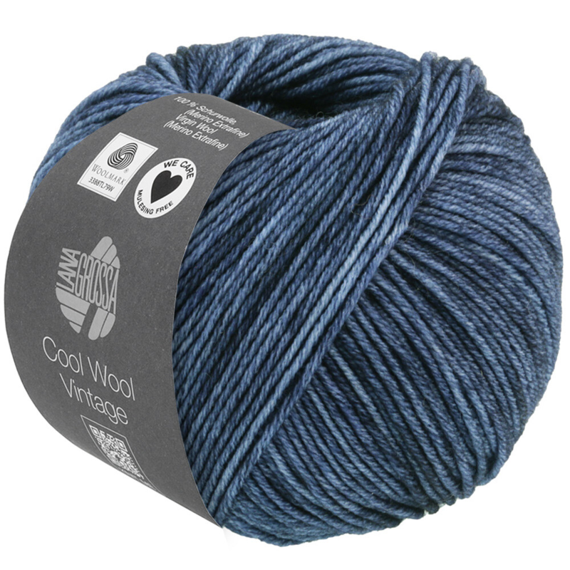 Lana Grossa Cool Wool Vintage 66 Donkerblauw