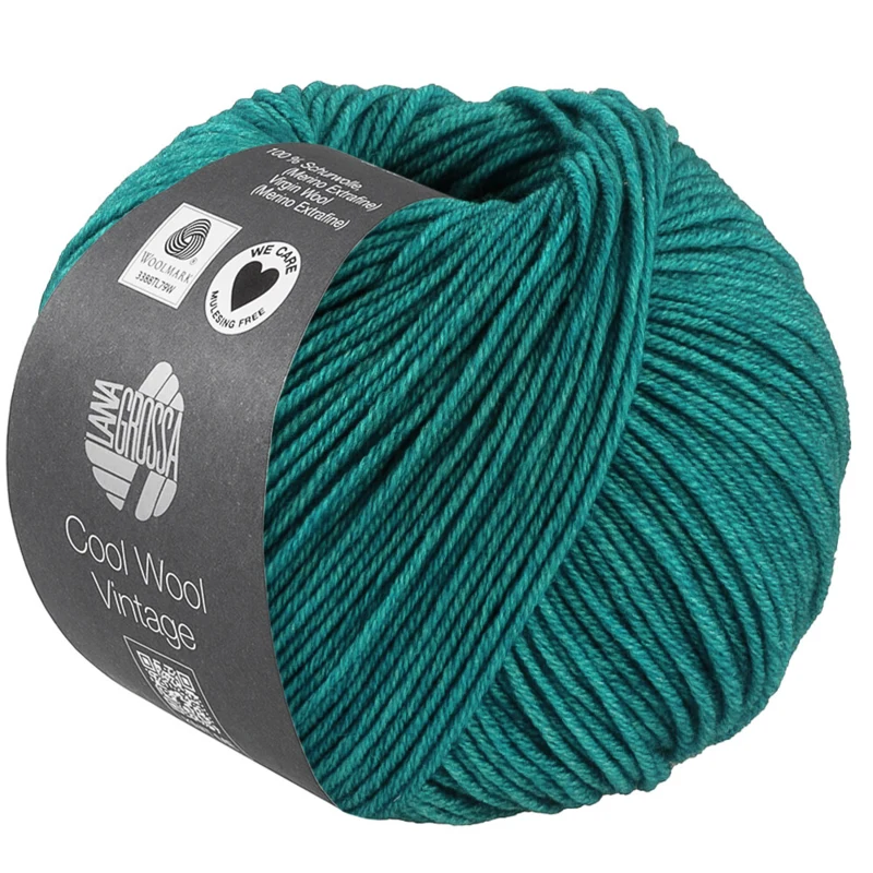 Lana Grossa Cool Wool Vintage 94 Petrolgroen