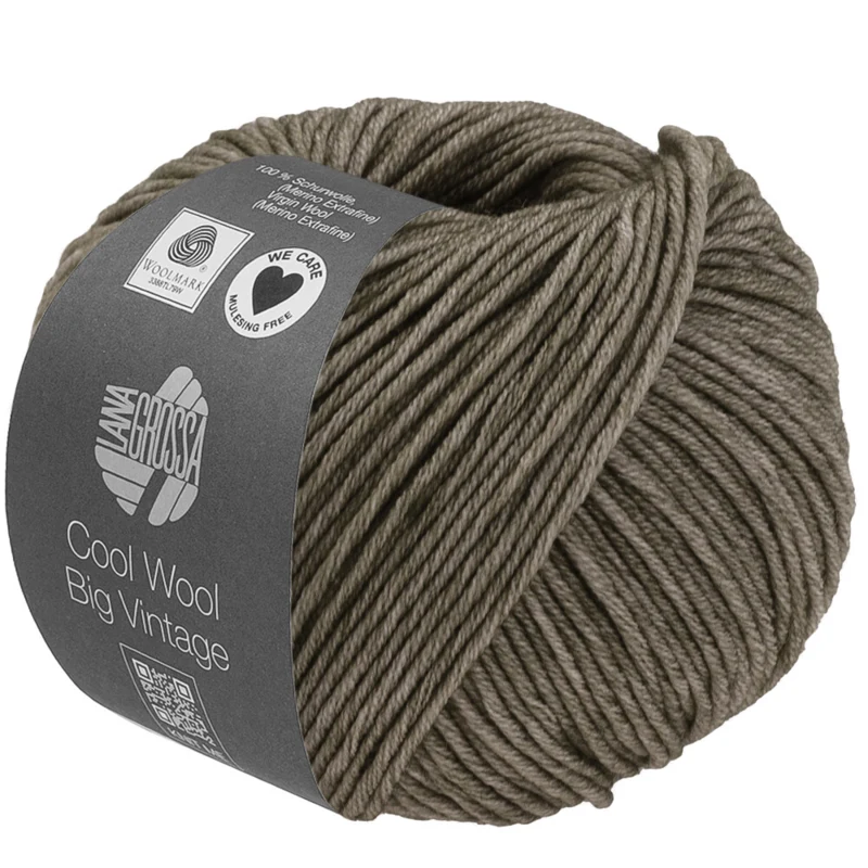 Lana Grossa Cool Wool Big Vintage 96 Grijsgroen