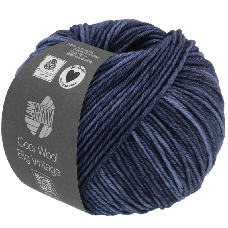 Lana Grossa Cool Wool Big Vintage 66 Donkerblauw