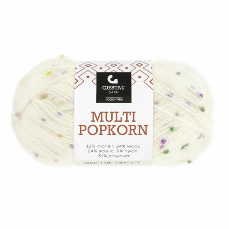Gjestal Multi Popkorn 501 Wit