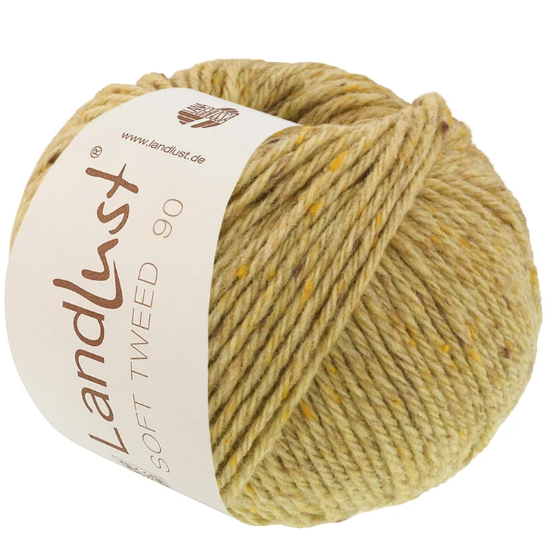 Lana Grossa Landlust Soft Tweed 90 35 Saliegroen gemêleerd