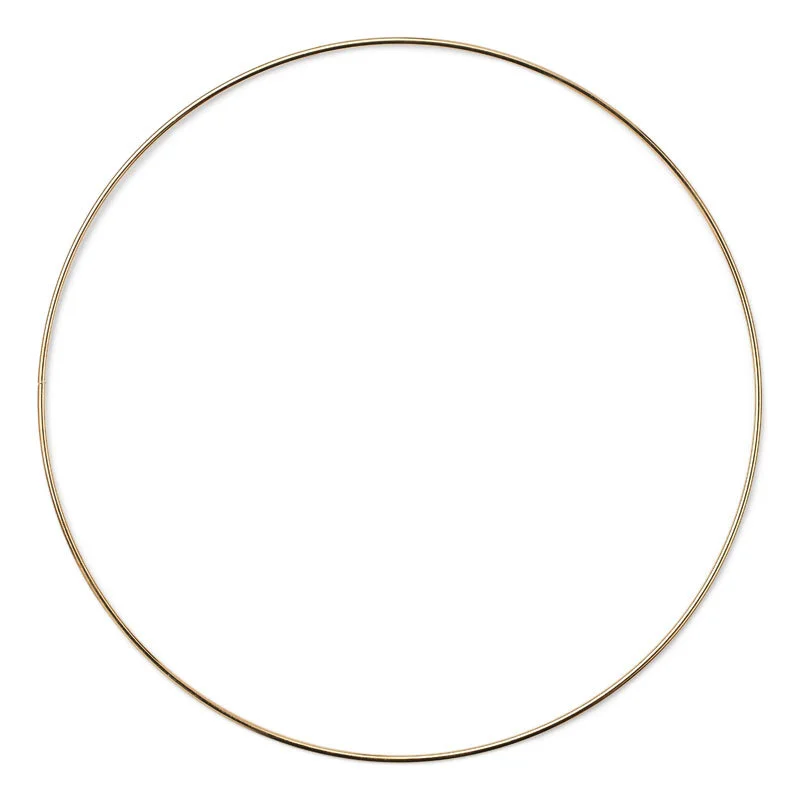 HobbyArts Metalen Ring Goud 25 cm