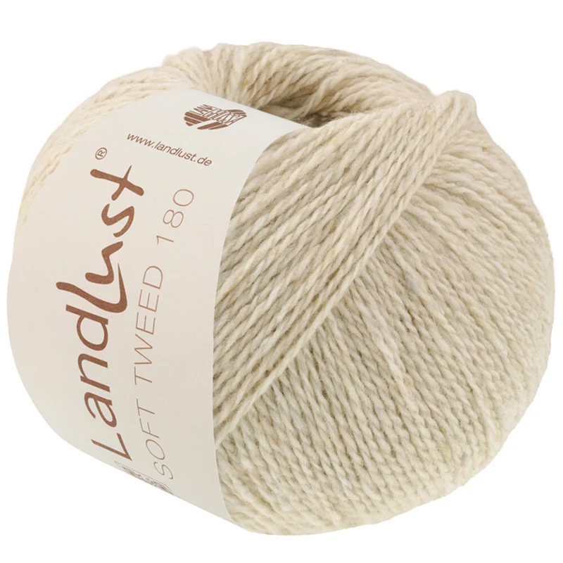 Lana Grossa Landlust Soft Tweed 180 136 Schelpkalk gemêleerd