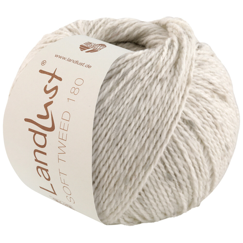 Lana Grossa Landlust Soft Tweed 180 125 Zilvergrijs mêleerd