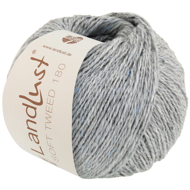 Lana Grossa Landlust Soft Tweed 180 117 Licht grijs mêleerd