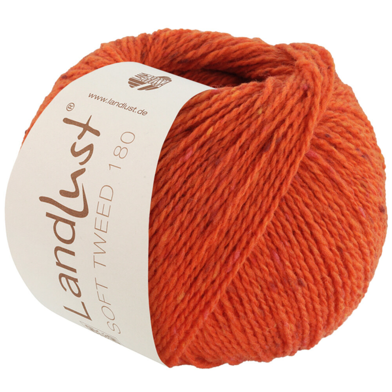 Lana Grossa Landlust Soft Tweed 180 124 Oranje mêleerd