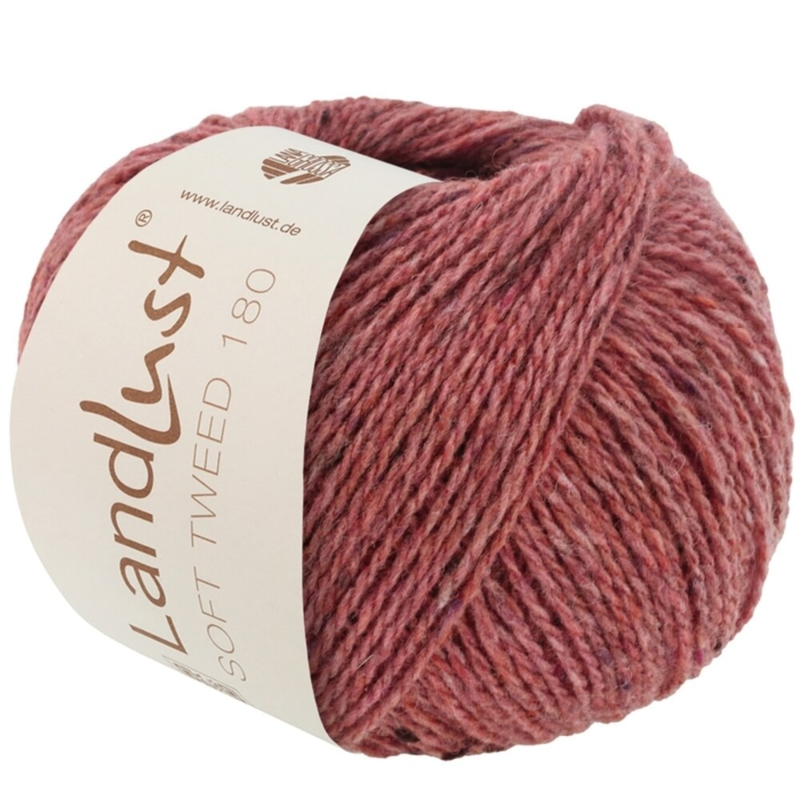 Lana Grossa Landlust Soft Tweed 180 128 Oudroze mêleerd