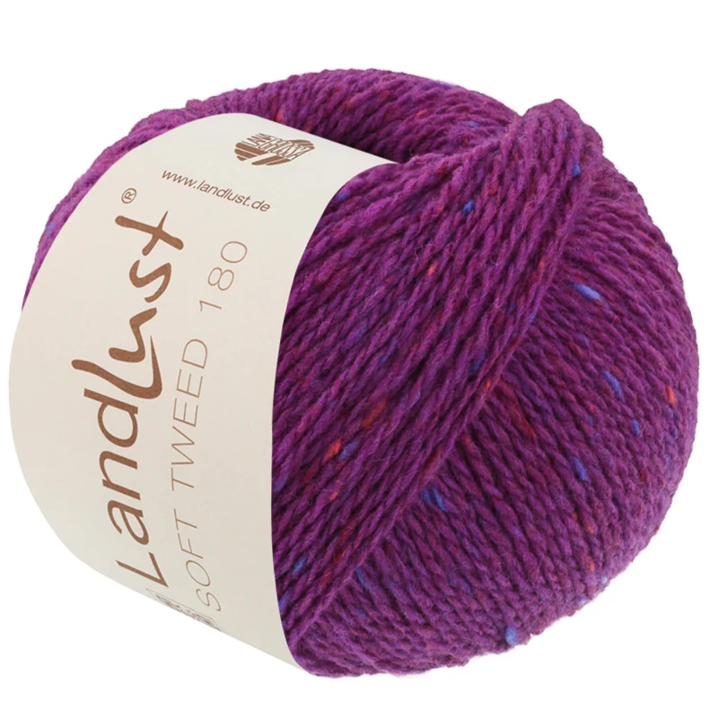 Lana Grossa Landlust Soft Tweed 180 133 Violet gemêleerd