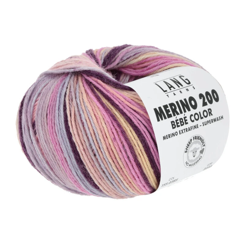 Lang Yarns MERINO 200 BEBE COLOR 385