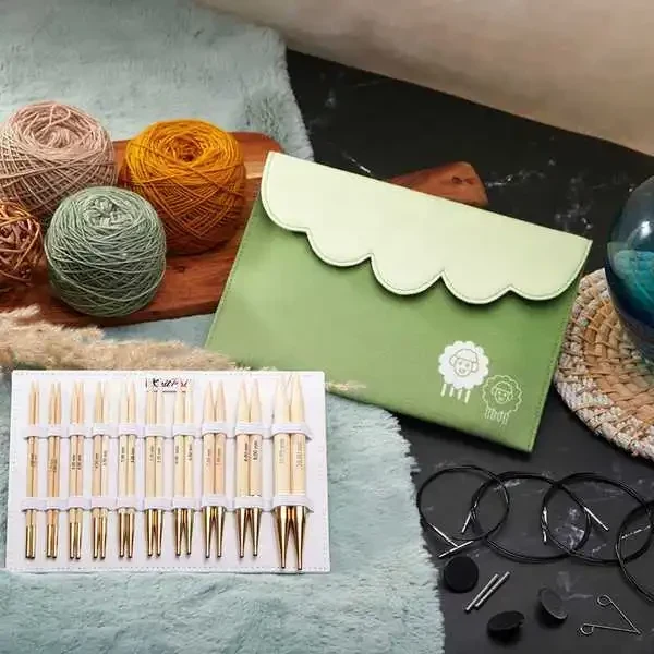 KnitPro Bamboo Verwisselbare Rondbreinaalden Set Deluxe