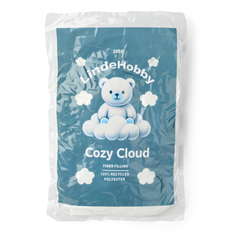 LindeHobby Cozy Cloud Gerecycleerde Vulwatten 200 g