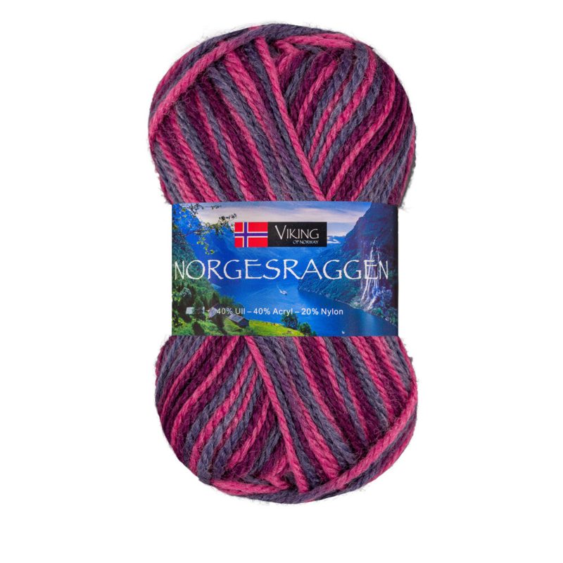 Viking Norgesraggen 866 Multi roze/paars