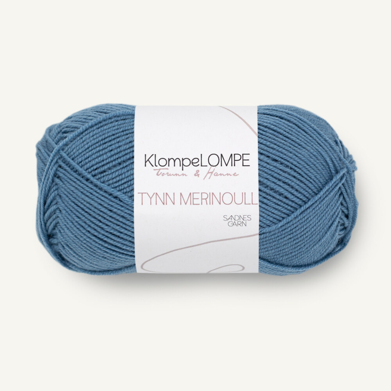 Sandnes KlompeLompe Tynn Merinoull 6033 Jeansblauw