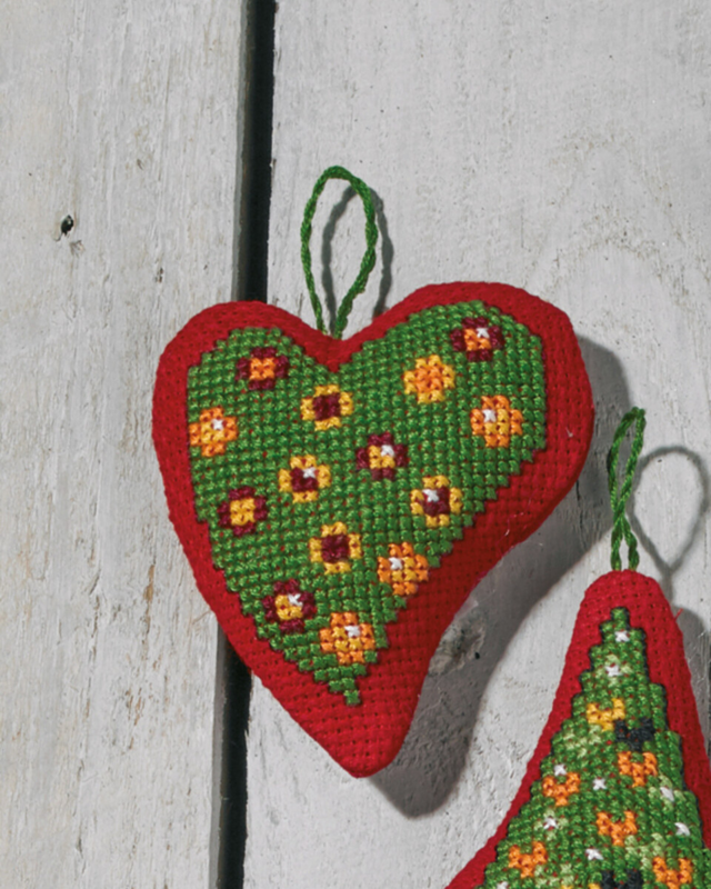Borduurpakket Ballen in Hart 7 x 8 cm
