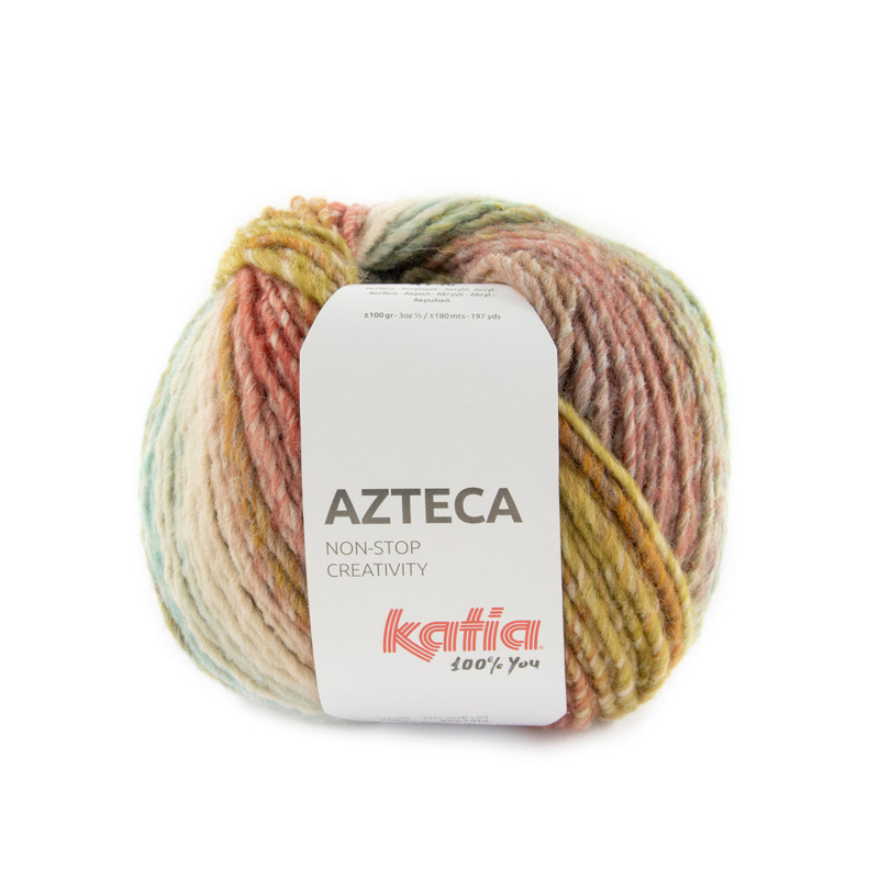 Katia Azteca 80 Bruin-blauwgroen