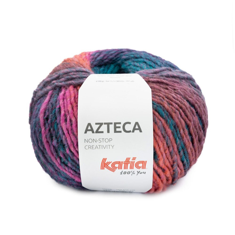 Katia Azteca 93 Petrol-fuchsia