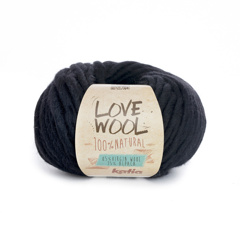 Katia Love Wool 108 Zwart