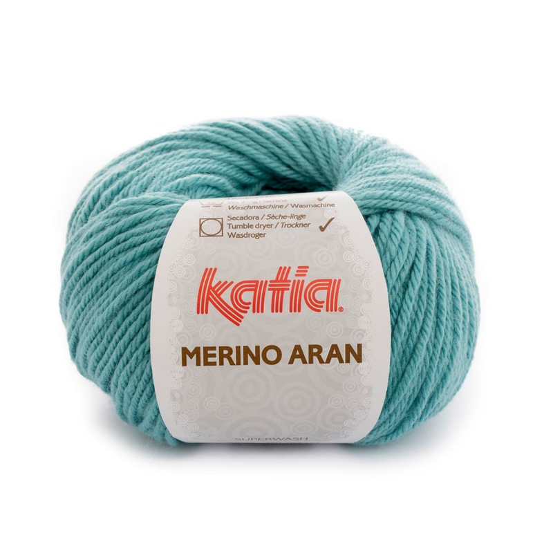 Katia Merino Aran 086 Waterblauw