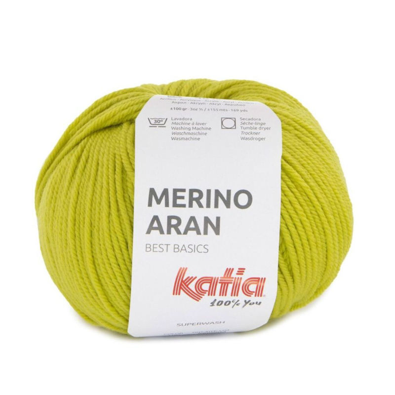 Katia Merino Aran 100 Geelgroen