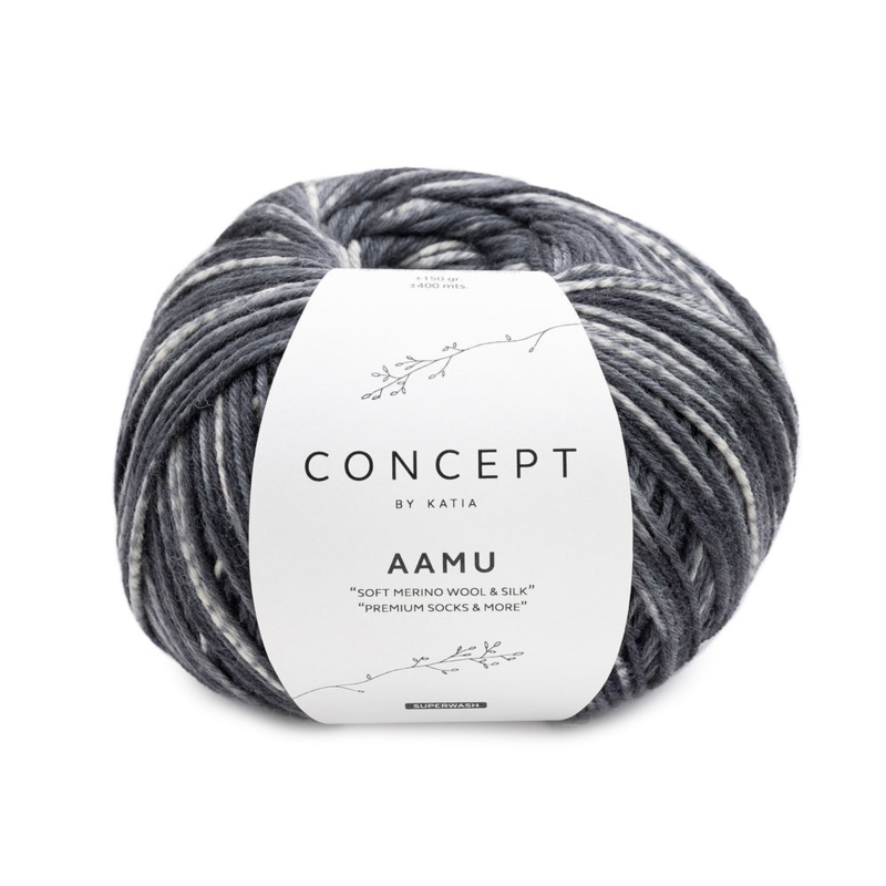 Katia Concept Aamu Socks 303 Grijs