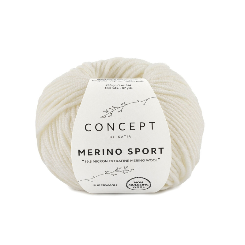 Katia Concept Merino Sport 001 Wit