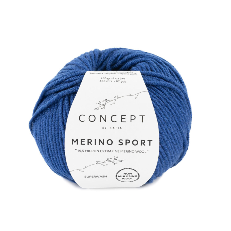 Katia Concept Merino Sport 051 Helderblauw