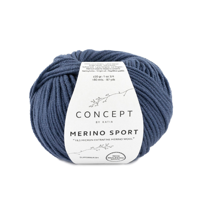 Katia Concept Merino Sport 012 Donkerblauw