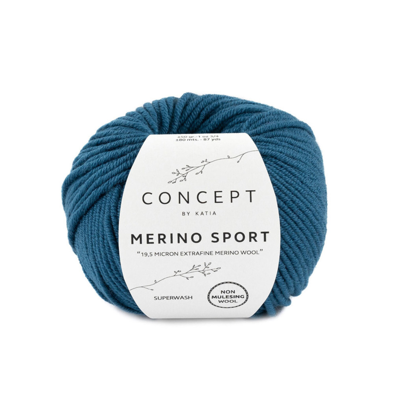 Katia Concept Merino Sport 033 Donkerturkoois