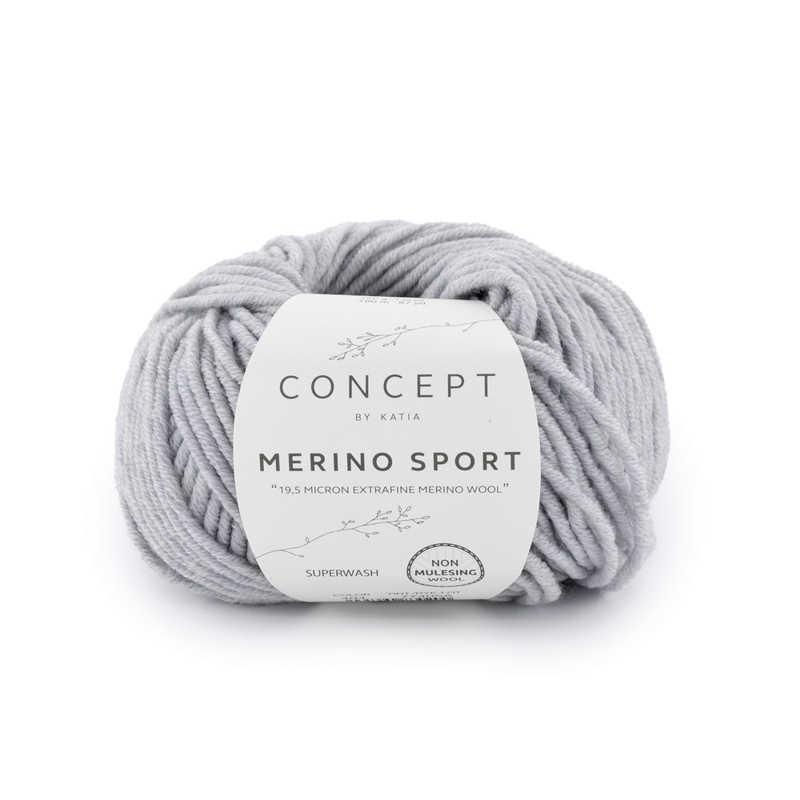 Katia Concept Merino Sport 404 Lichtgrijs