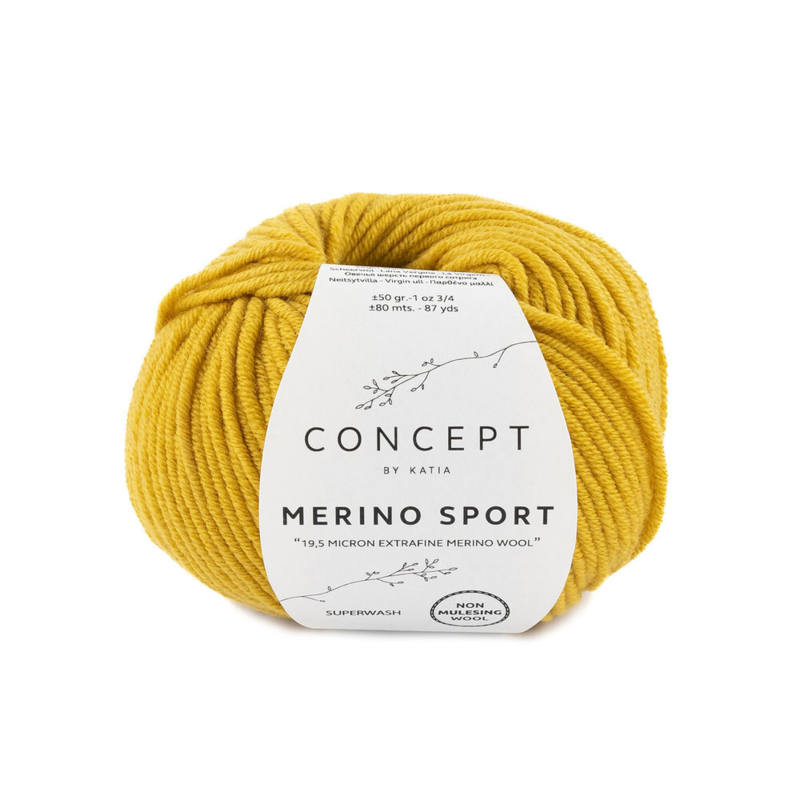 Katia Concept Merino Sport 044 Mosterd