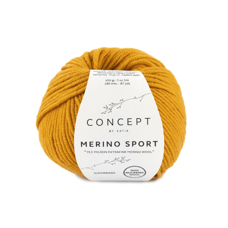 Katia Concept Merino Sport 037 Saffraangeel