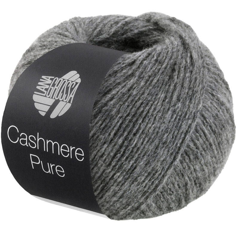 Lana Grossa Cashmere Pure 06 Gemêleerd grijs