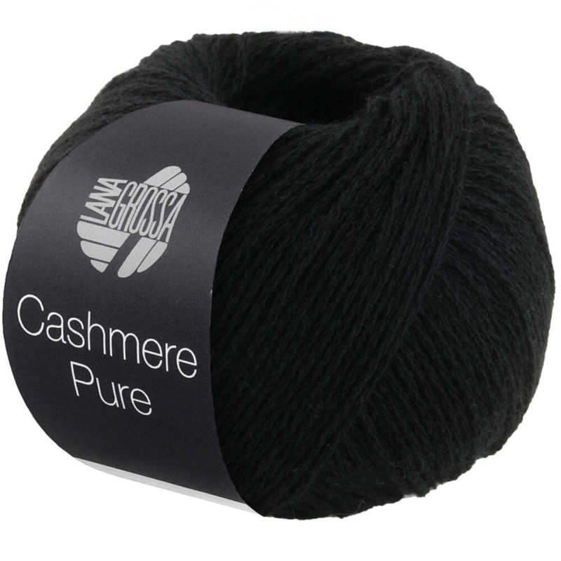 Lana Grossa Cashmere Pure 08 Zwart