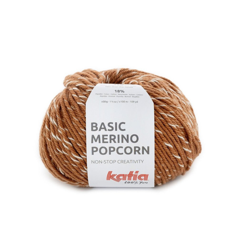 Katia Basic Merino Popcorn 106 Koper-wit