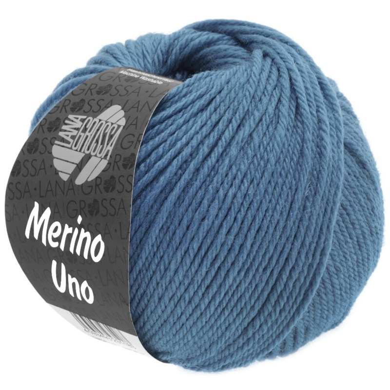 Lana Grossa Merino Uno 27 Duifblauw